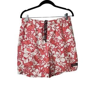 Vineyard Vines‎ Whale Hibiscus Print Mesh Lined Swim Trunks 7" Men's Small